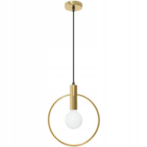 Lampa Sufitowa Wisząca Geometryczna Koło Gold Loft