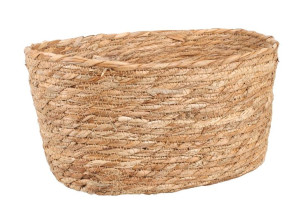 Owalny Koszyk Z Sitowia Boho 30x20x15 Cm