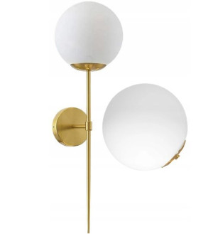 Lampa Kinkiet Złoty Wysoki Ścienny Nowoczesny 90cm
