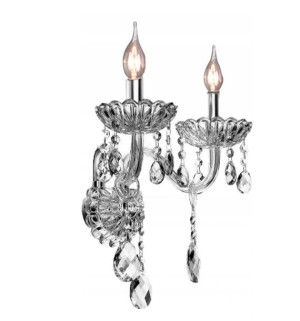 Lampa Kryształowa Kinkiet Glamour Szkło Kryształ 2