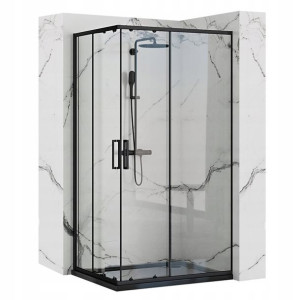 Kabina Punto Czarna 80x100 Rea Black