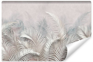 Fototapeta Do Salonu LIŚCIE Palmowe Natura Abstrakcja 3D 360cm x 240cm