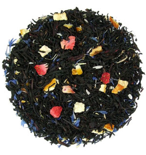 Herbata czarna Earl Grey Szopen Chopin 50 g - kokos, truskawka, bławatek