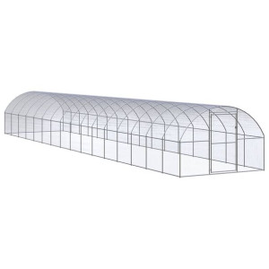 Klatka zewnętrzna dla kurcząt, 3x16x2 m, stal galwanizowana