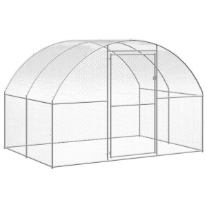 Klatka zewnętrzna dla kurcząt, 3x2x2 m, stal galwanizowana