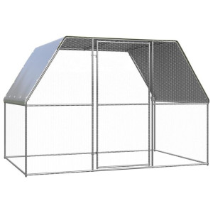 Klatka zewnętrzna dla kurcząt, 3x2x2 m, stal galwanizowana