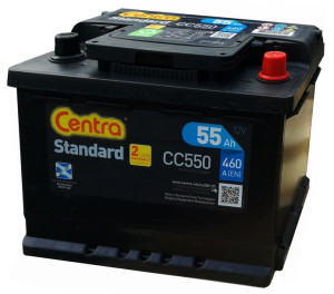 Akumulator Centra Standard 55ah 460a Cc550