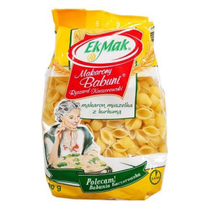 Eko Mak Makarony Babuni muszelka z kurkumą 62 400g