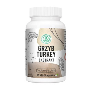 GRZYB TURKEY - Ekstrakt - Suplement diety - RawForest - 60 kapsułek