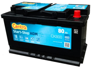 Akumulator Centra Ck800 Agm 80ah/800a 12v P+