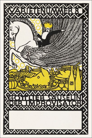 Act 8: Gottlieb Säuselin the Improviser, Moriz Jung - plakat 40x50 cm