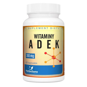 Witaminy A, D, E, K, - HerbaSano - NATURALNE SUPLEMENTYADEK 7 - 60 kapsułek