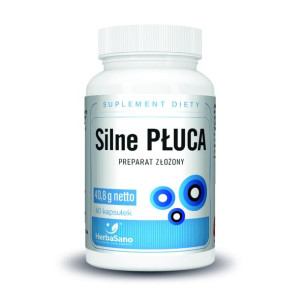 Silne płuca - preparat złożony HerbaSano - NATURALNE SUPLEMENTY - 60 kaps.