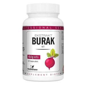 Burak ekstrakt - HerbaSano 5 - NATURALNE SUPLEMENTY - 60 kapsułek