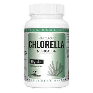Chlorella w proszku - HerbaSano 5 - NATURALNE SUPLEMENTY - 100 kapsułek
