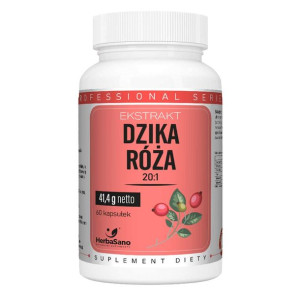 Dzika róża ekstrakt - HerbaSano 5 - NATURALNE SUPLEMENTY - 60 kapsułek