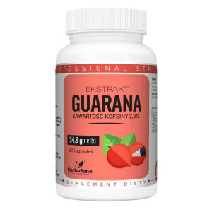 Guarana ekstrakt - HerbaSano 5 - NATURALNE SUPLEMENTY - 60 kapsułek