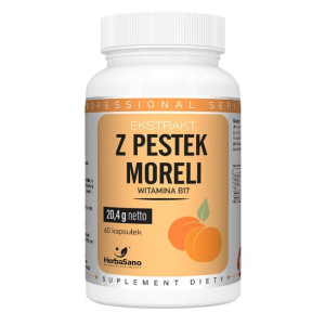 Witamina B17 - Ekstrakt z pestek moreli - HerbaSano 5 - NATURALNE - 60 kaps