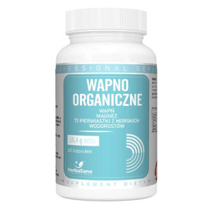 Wapno organiczne - HerbaSano 5 - NATURALNE SUPLEMENTY - 60 kapsułek