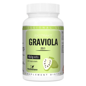 Graviola ekstrakt suplement diety - HerbaSano 5 - NATURALNE - 60 kapsułek