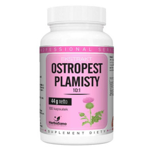 Ostropest plamisty ekstrakt - HerbaSano 5 - NATURALNE SUPLEMENTY - 100 kaps