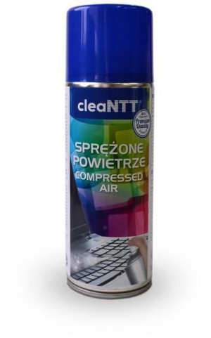 Sprężone powietrze cleaNTT CLN0010 do urządzeń biurowych, 400 ml