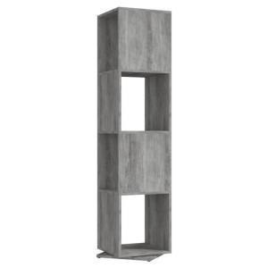 Szafka obrotowa, szarość betonu, 34,5x34,5x147,5 cm, płyta