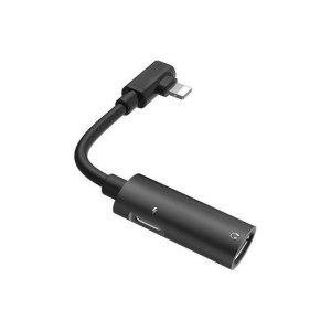 Adapter/rozgałęziacz HF/ładowanie Apple  Hoco Czarny