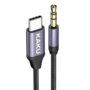 Adapter Jack 3,5mm AUX do TYP C USB-C  KSC-427 KAKU Czarny