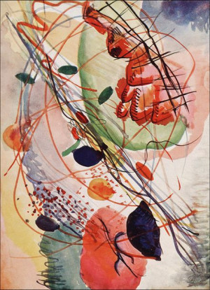 Aquarell print, Wassily Kandinsky - plakat 40x60 cm