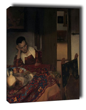 A Maid Asleep - obraz na płótnie 90x120 cm