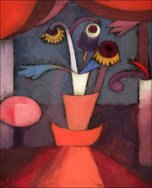 Autumn Flower, Paul Klee - plakat 60x80 cm