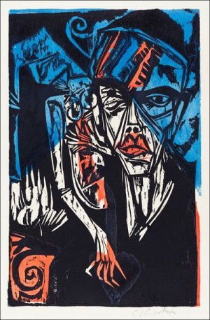 Battles. The Agonies of Love, Ernst Ludwig Kirchner - plakat 20x30 cm