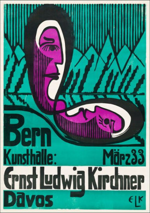 Bern Kunsthalle, March 33, Ernst Ludwig Kirchner - plakat 40x50 cm