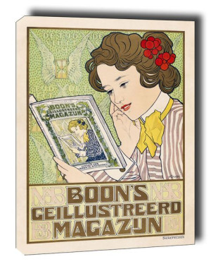 Affiche voor Boon’s Geïllustreerd Magazijn - obraz na płótnie 30x40 cm