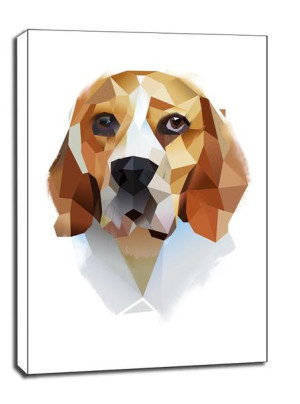 Beagle - obraz na płótnie 90x120 cm