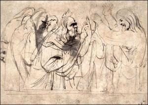 Christ and the Pharisees verso Christ and a Pharisee, Anthony van Dyck - pl