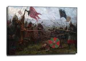 Bitwa o Łużyce 1002r - obraz na płótnie 120x90 cm