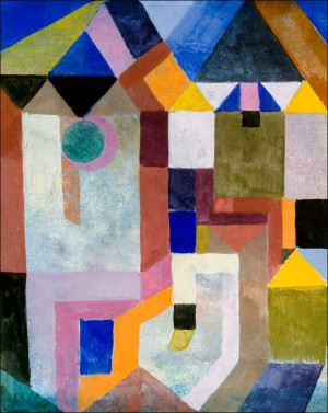Colorful Architecture, Paul Klee - plakat 21x29,7 cm