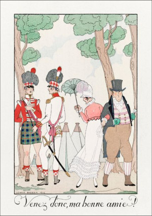 Come on, my good friend!, George Barbier - plakat 50x70 cm