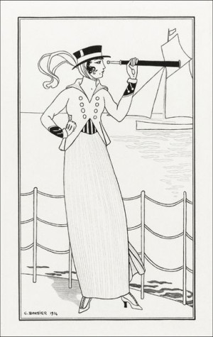 Costumes Parisiens, George Barbier - plakat 29,7x42 cm