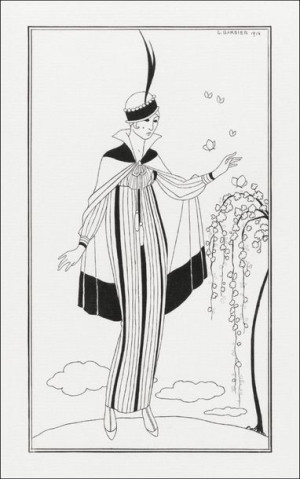 Costumes Parisiens, George Barbier - plakat 40x60 cm