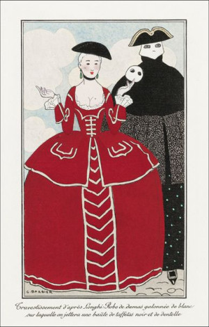 Costumes Parisiens, No. 56: Travestissement d’après Longhi from Journal des