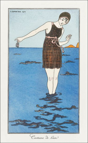 Costumes Parisiens: Grande robe du soir from Journal des Dames et des Modes