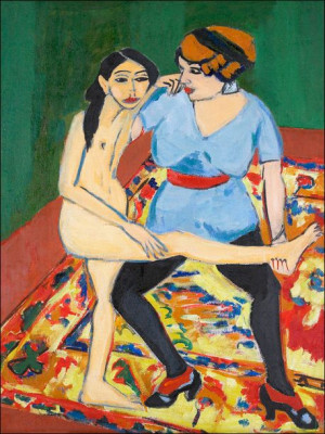 Dance Training, Ernst Ludwig Kirchner - plakat 70x100 cm