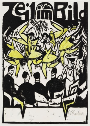Dancers at the ice palace, Ernst Ludwig Kirchner - plakat 40x60 cm