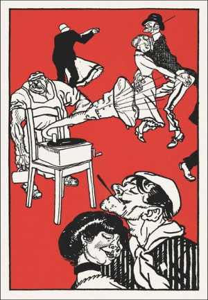 Dancers, Moriz Jung - plakat 30x40 cm
