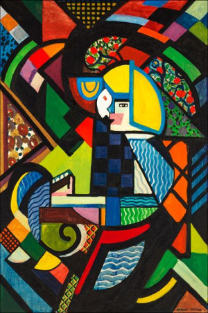 Daughter in a Rocker, Henry Lyman Sayen - plakat 40x50 cm