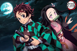 Demon Slayer Tanjiro i Nezuko - plakat 91,5x61 cm