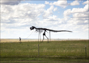 Dinosaur in Porter Sculpture Park in South Dakota, Carol Highsmith - plakat